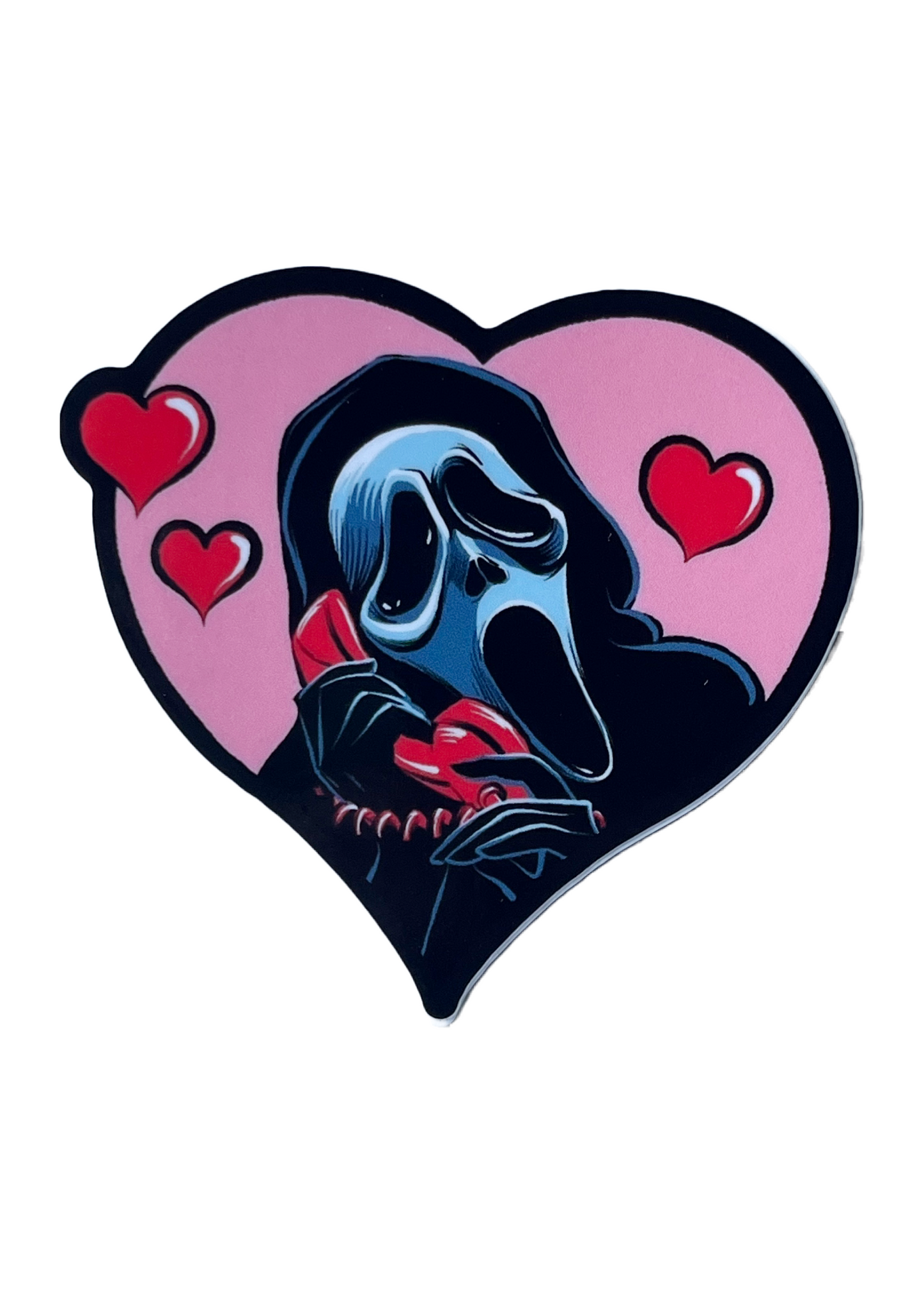 Ghostface Heart Stickers