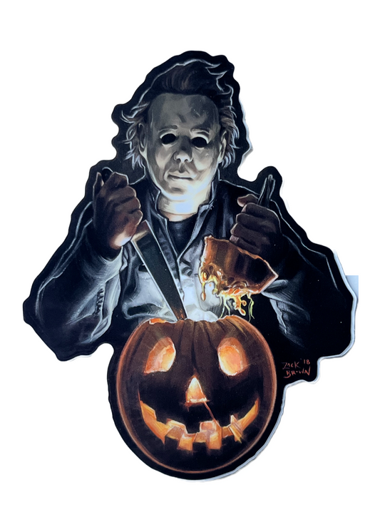 Myers Pumpkin Stickers