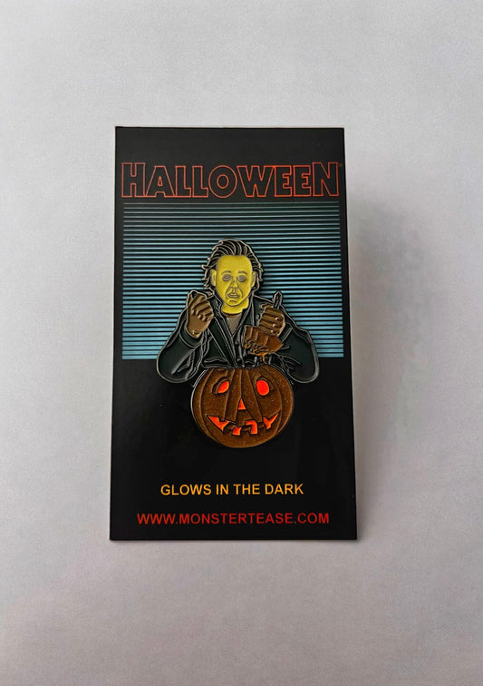 MYERS PUMPKIN ENAMEL PIN