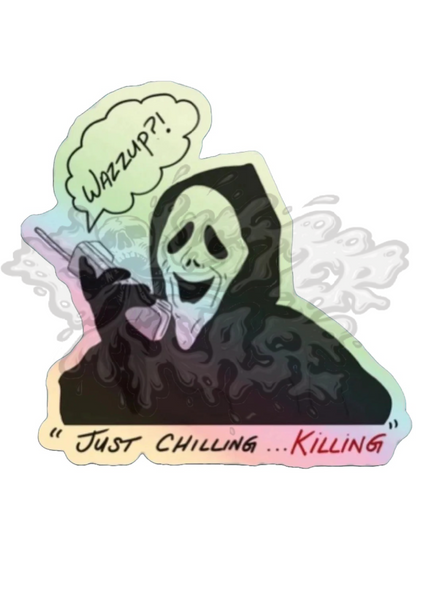 Ghostface Chilling Reflective Stickers